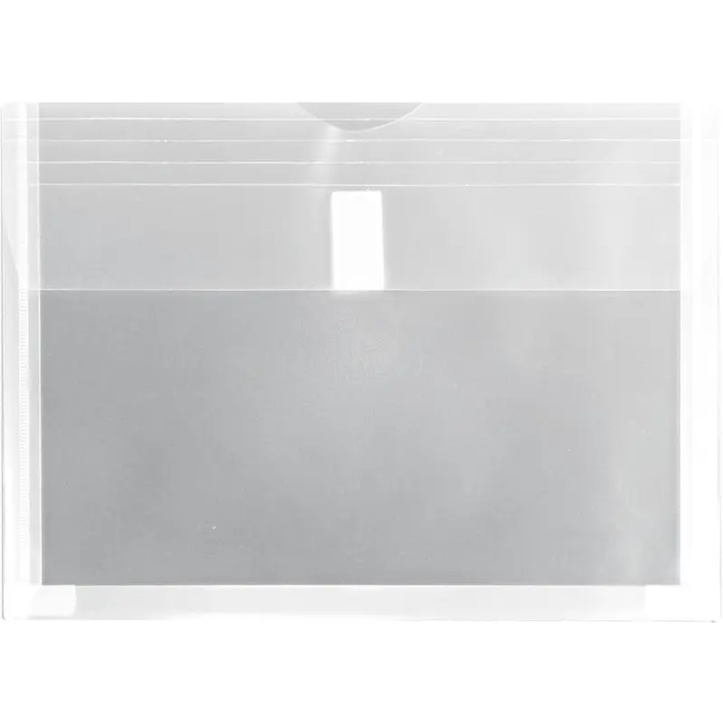 Winnable Standard Poly Envelope - Document - 11 4/5" (299.72 mm) Width x 8 3/4" (222.25 mm) Length - Hook & Loop - 1 Each - Clear