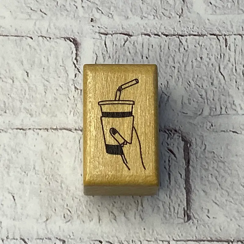 A Cup Of Drink Rubber Stamp
