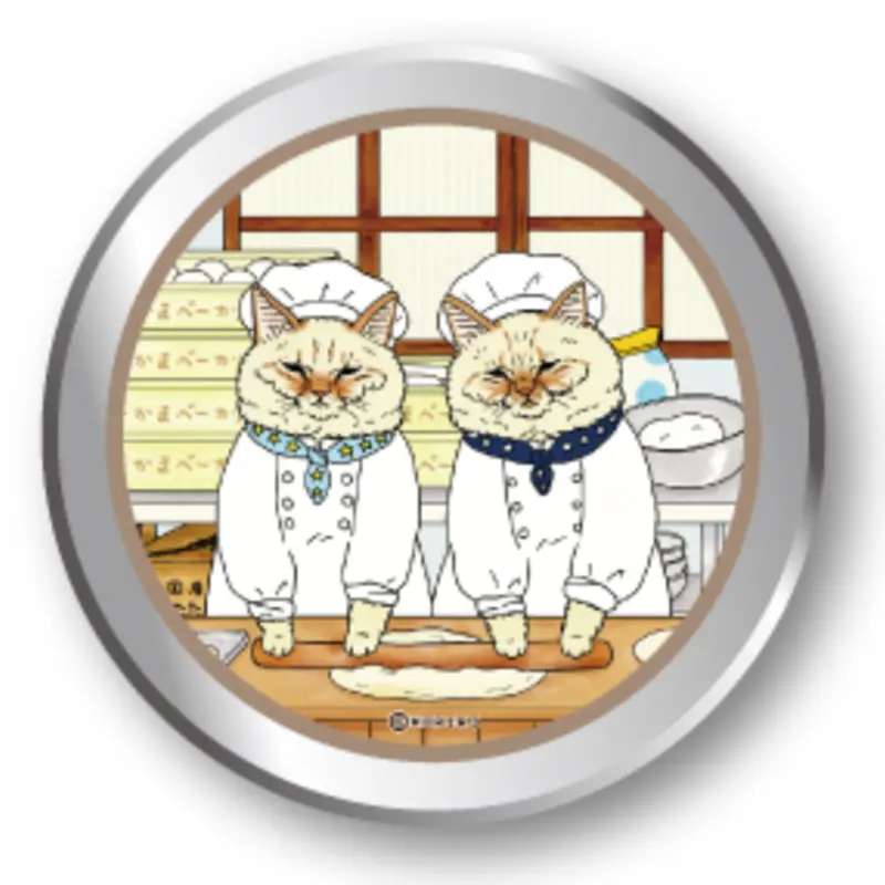 A Mysterious Cat World Can Sticker (Sasakama Bakery)