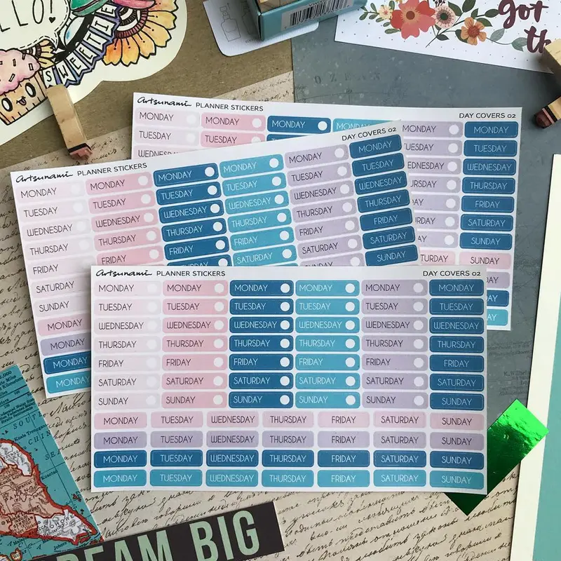 Artsunami Planner Sticker Day Covers 02