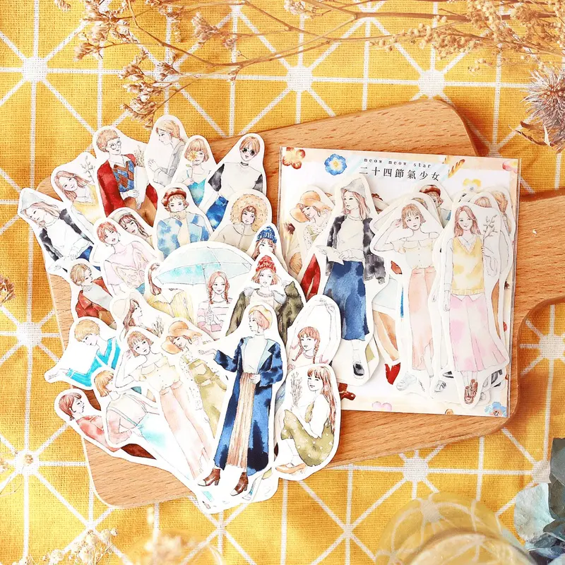 Flake Sticker Meow Meow Star - Twenty Four Solar Terms Girls