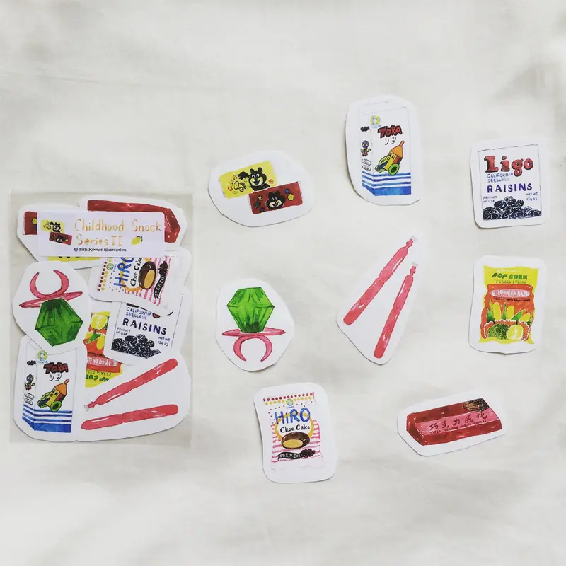 Fish Koou Childhood Snack Series II Sticker