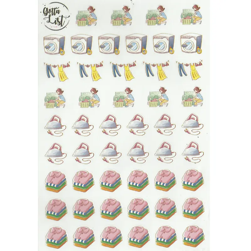 GottaList Sticker Planner Laundry