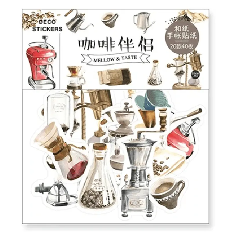 Infeel.me Mellow & Taste Coffee Deco Stickers