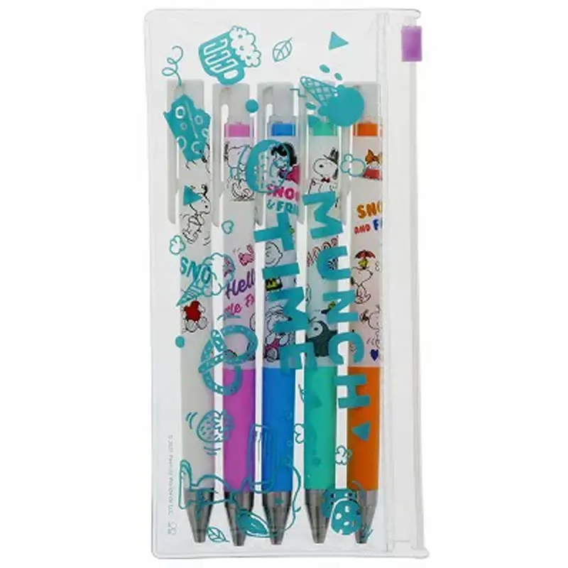 JUICE UP 0.4mm Snoopy 5-Piece Set Pastel