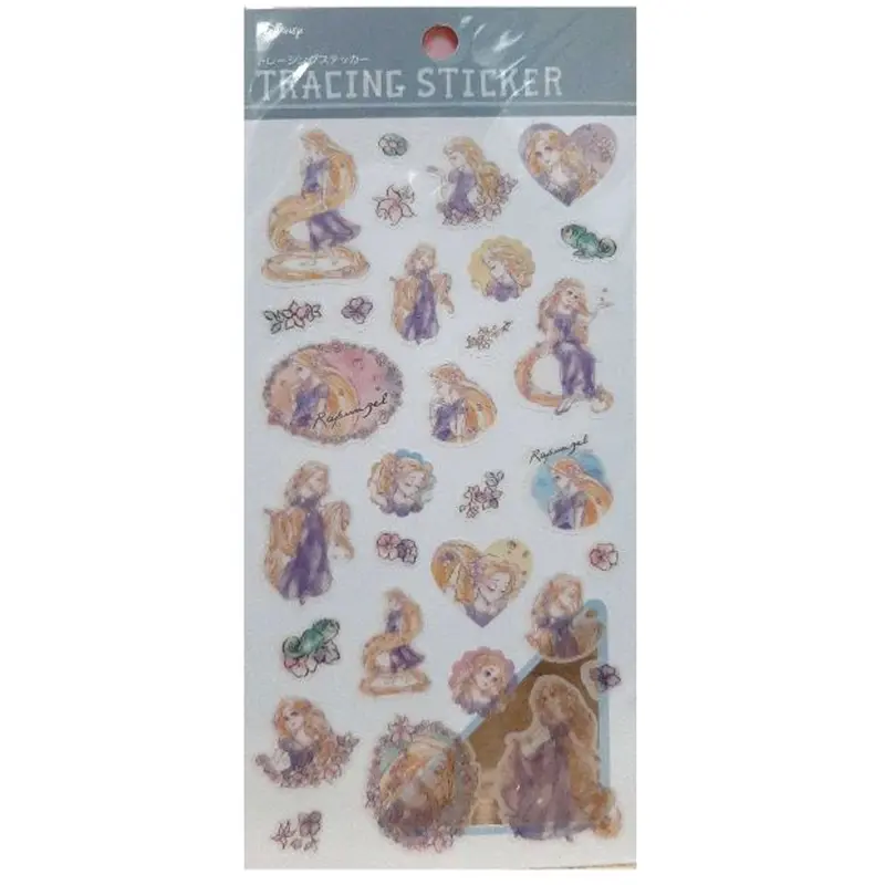 Kamio Japan Disney Princess Rapunzel Tracing Sticker