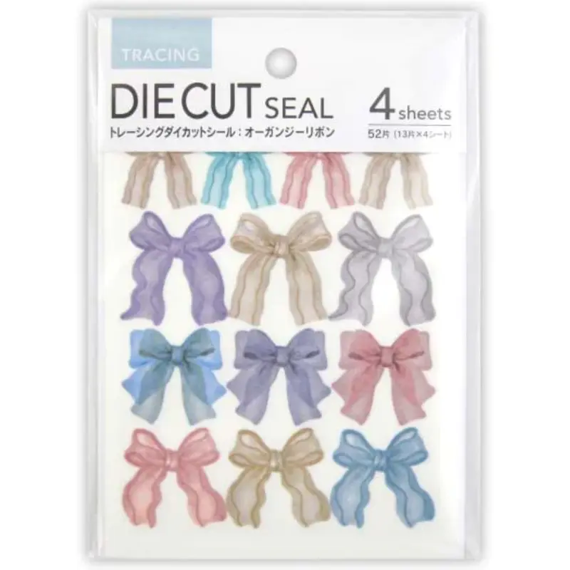 Kyowa Tracing Die Cut Sticker Organdy Ribbon
