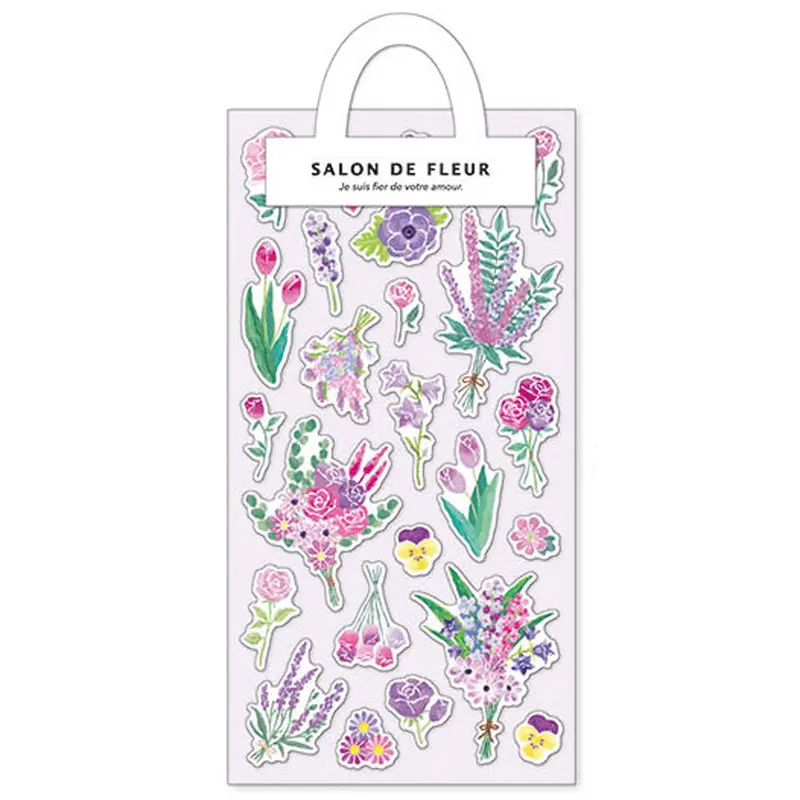 Mind Wave Salon De Fleur Sticker - Purple Flower