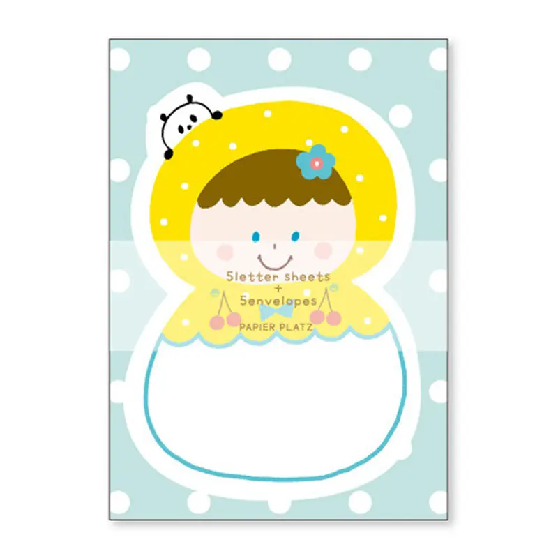 Mizutama Die Cut Writing Papers & Envelope Matryoshka