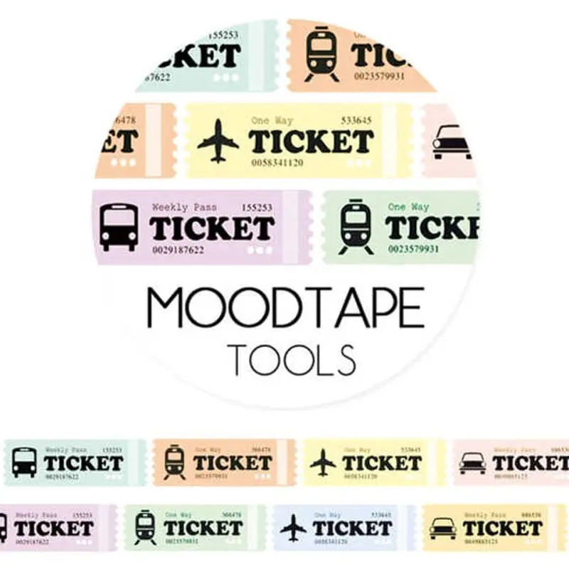 Moodtape Masking Tape - Travel Ticket