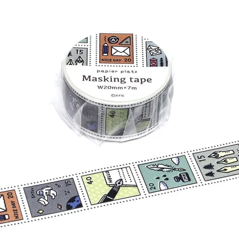 Papier Platz Masking Tape Postage Stamp