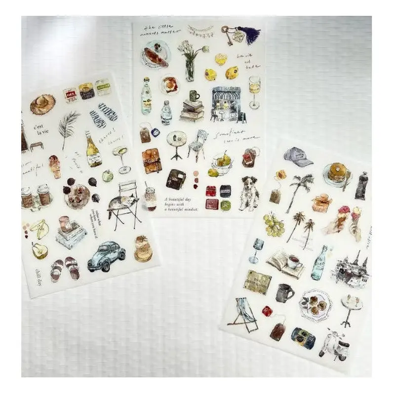 Pion Design Transfer Sticker Sheet Chill3 Pieces