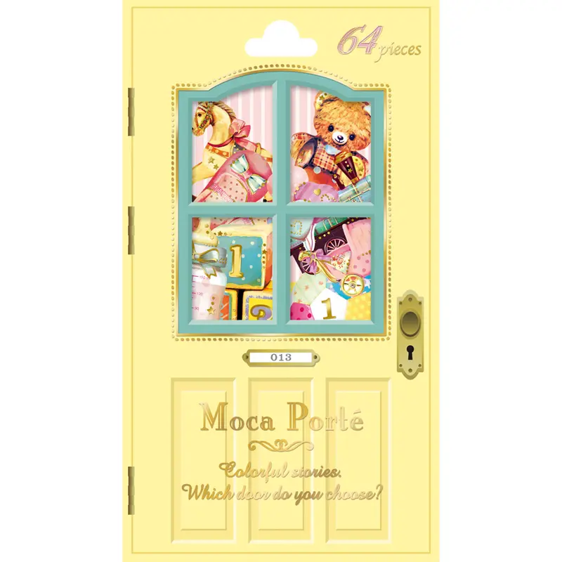 Q-Lia Flake Seal Sticker Moca Porte Baby