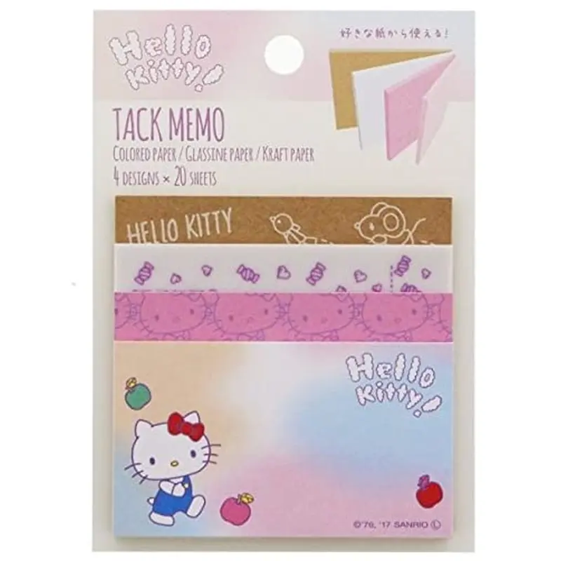 Sanrio Sticky Note Tack Memo Hello Kitty Apple