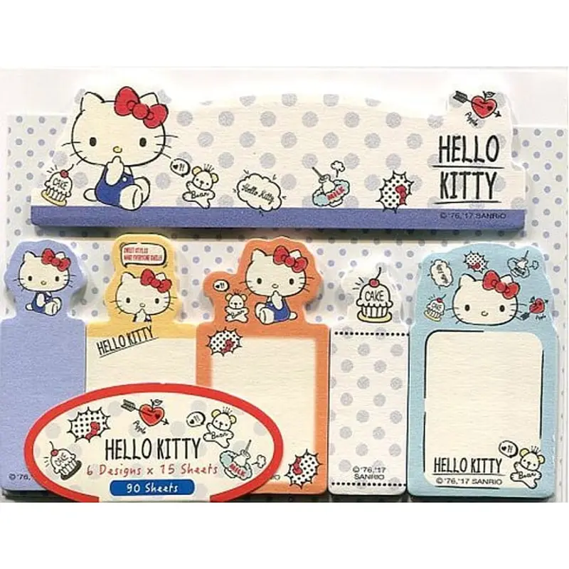 Sanrio Hello Kitty Bookmark Sticky NoteBlue