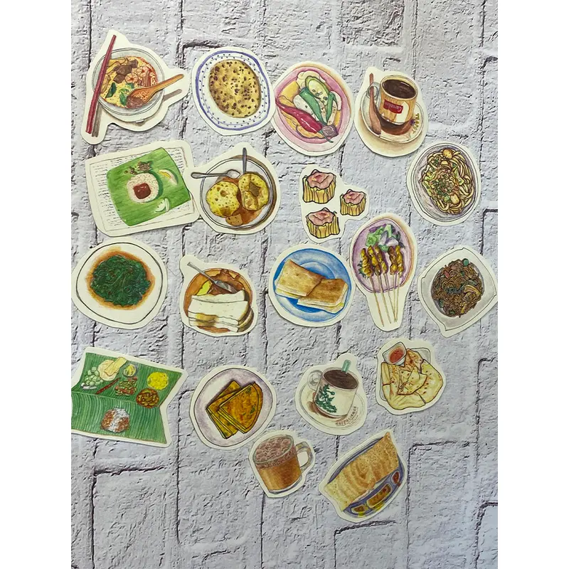 Silver yang Travel X Life Sticker - Food