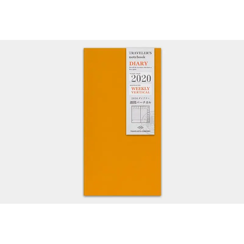 Traveler's Notebook Refill 2020 Weekly Vertical Regular Size