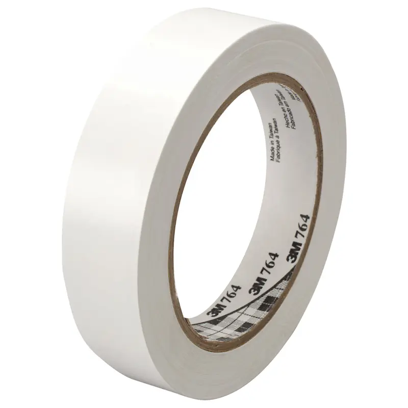 1" x 36 yds. White 3M 764 Vinyl Tape 36/Case