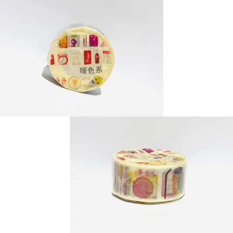 Weibo Washi Masking Tape - Alice Tea PartyWarm Color