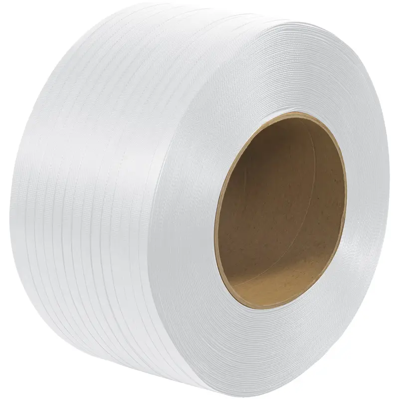 1/2" x .024 500# (9x8) Polypropylene Strap 7,200 Feet WHITE