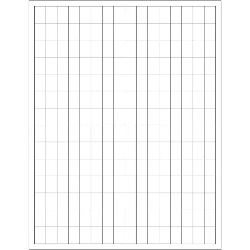 1/2 x 3/4" White Rectangle Laser Labels 22400/Case