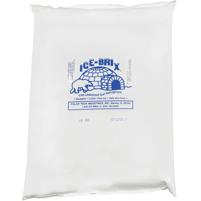 10 1/4 x 8 x 1 1/2 - 48 oz. Ice-Brix Cold Packs 6/Case