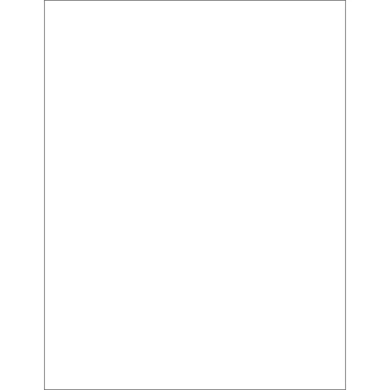 8 1/2 x 11" Weather-Resistant Laser Labels 100/Case