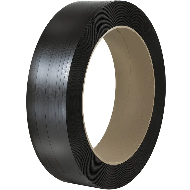 1/2" x .021 400# (16x6) Polypropylene Strap 9000 Feet BLACK