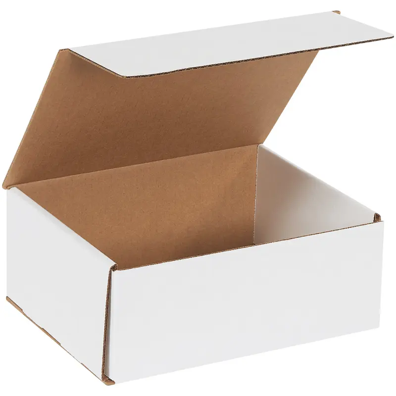 10 x 8 x 4 White Corrugated Mailers 50/Bundle