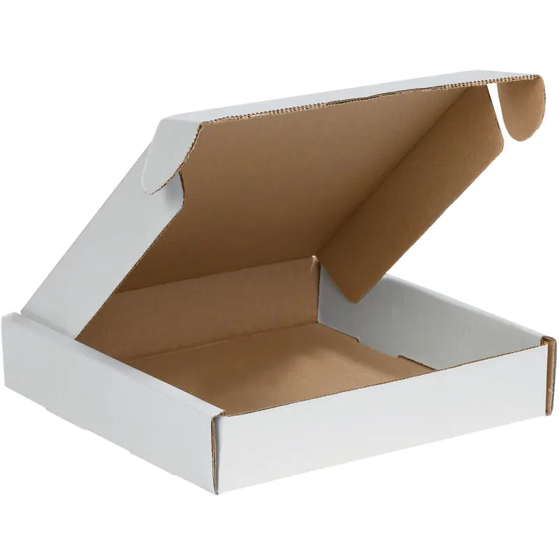 11 3/4 x 10 3/4 x 2 1/4 White Deluxe Literature Mailers 50/Bundle