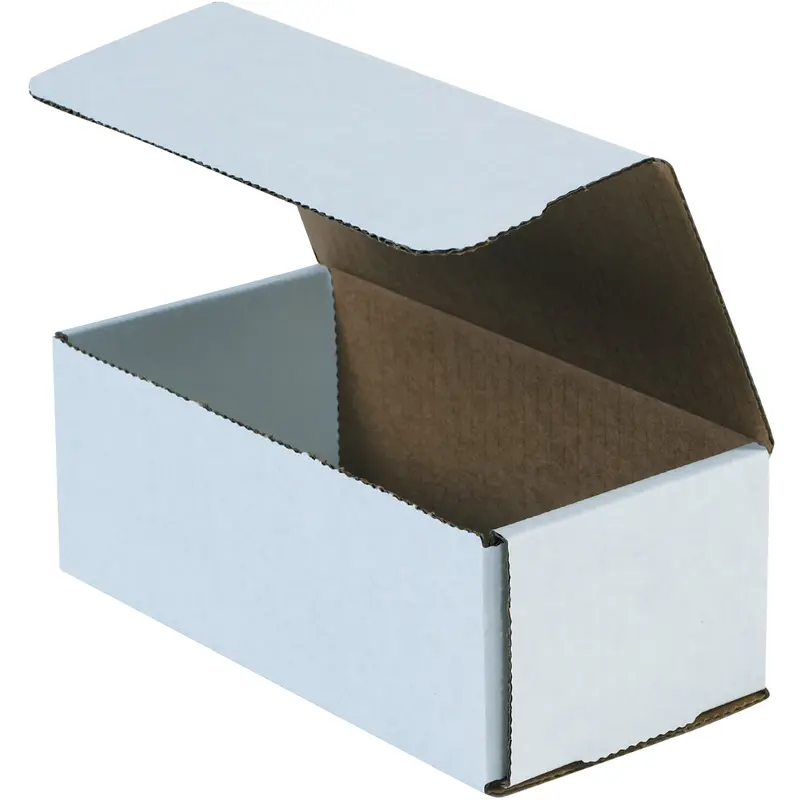 10 x 4 7/8 x 3 3/4 White Corrugated Mailers 50/Bundle