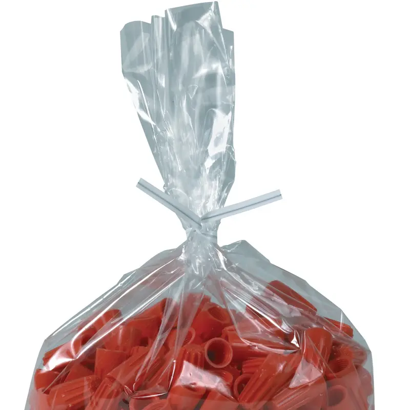 10 x 5/32 White Plastic Twist Ties 2000/Case
