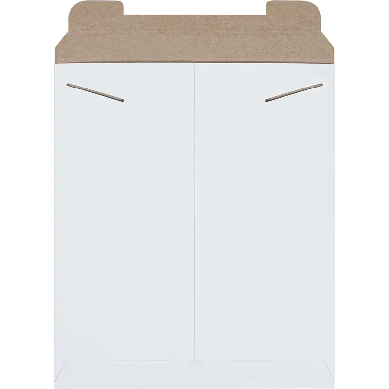 12 3/4 x 15 White Rigid Mailer 100/Case