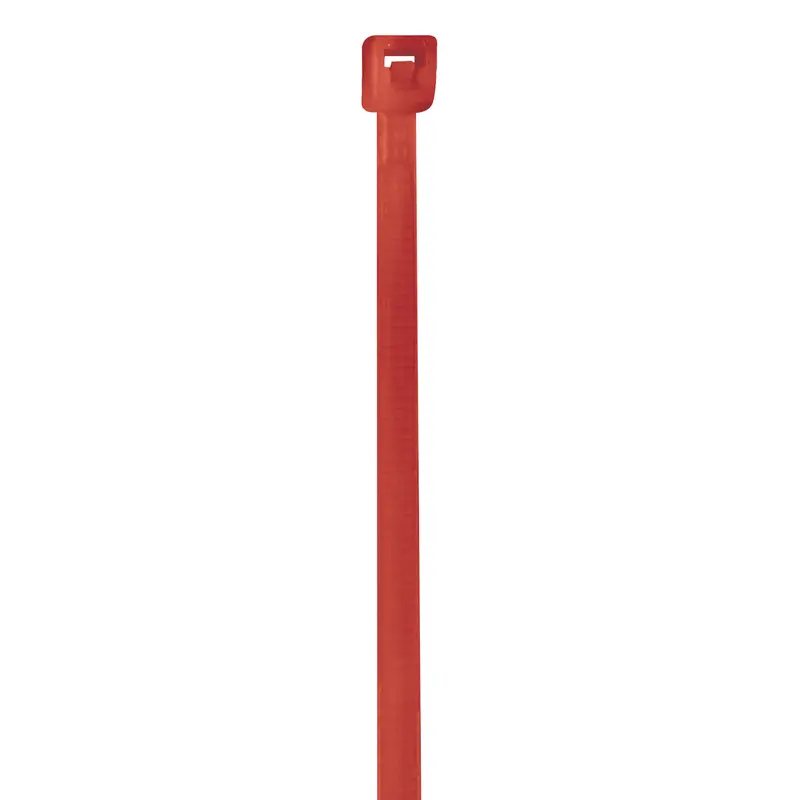 11" (50 lb Tensile) Fluorescent Red Cable Ties 1000/Case