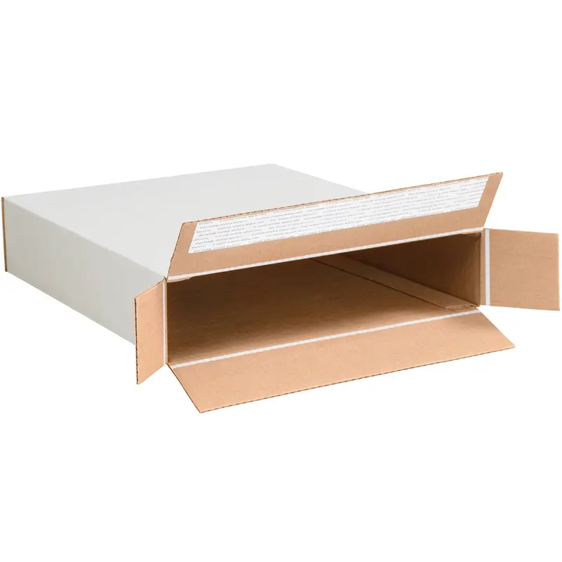 12 1/2 x 3 x 17 1/2 Side Loading Self Seal White Mailer  25/Bundle