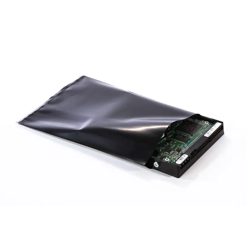 12 x 16 (4 mil) Black Conductive Poly Bags 100/Case