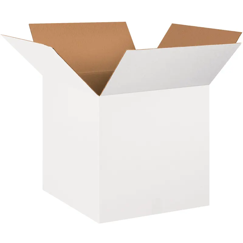 20 x 20 x 20 White Corrugated Boxes  10/Bundle