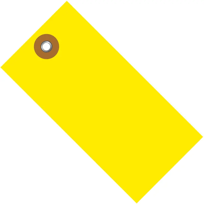 3 1/4 x 1 5/8 Yellow Tyvek Shipping Tag 100/Case