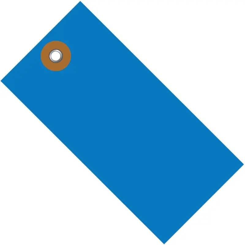 3 1/4 x 1 5/8 Blue Tyvek Shipping Tag 100/Case
