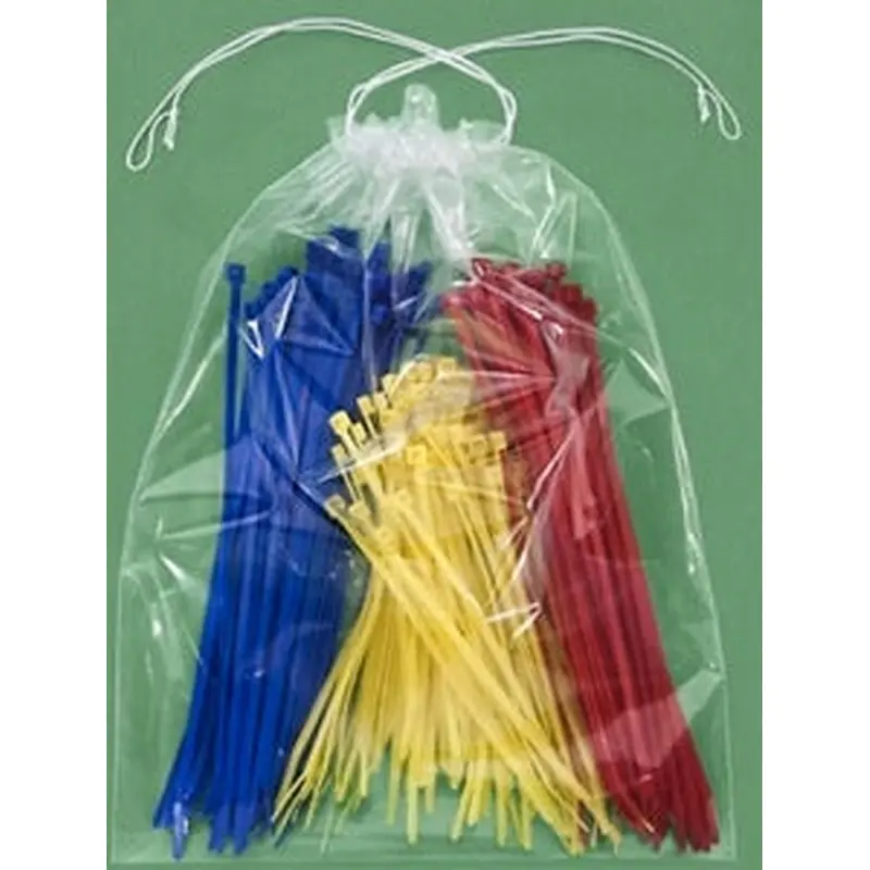 3 x 5 (2 mil) Clear Double Drawstring Bags 2000/Case