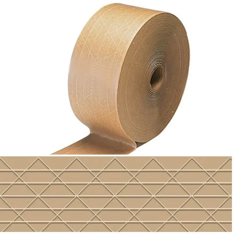 3" (72mm) x 450 Feet Brown Kraft Gummed Tape 10/Case