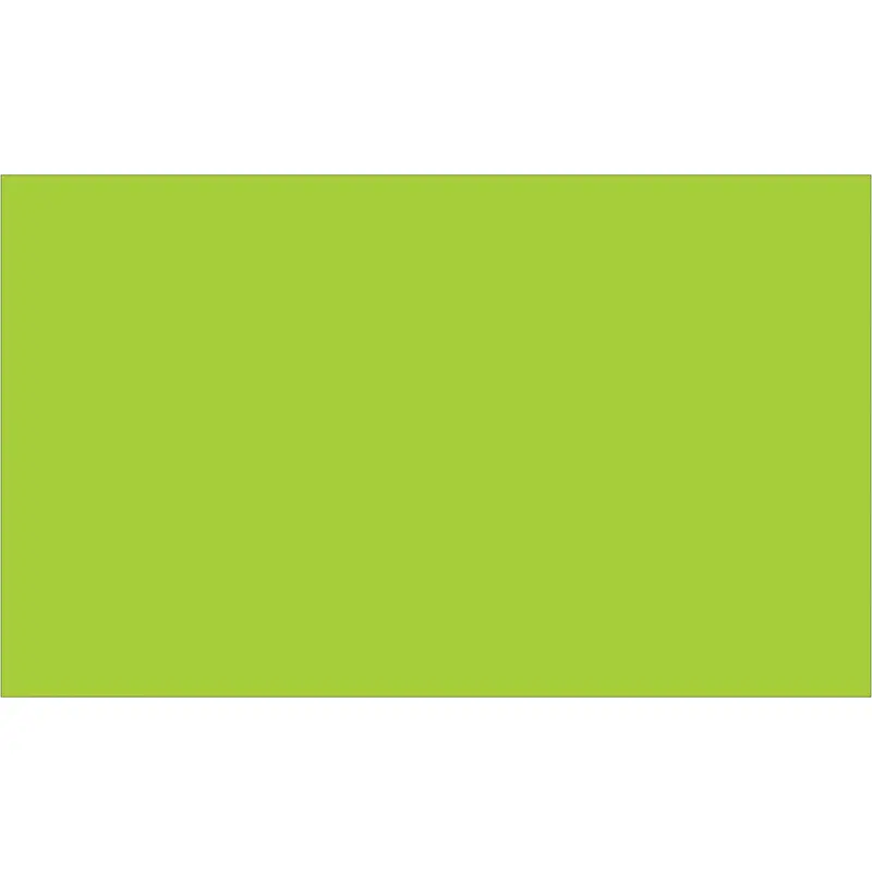 3 x 5" Fluorescent Green Inventory Rectangle Labels 500/Roll
