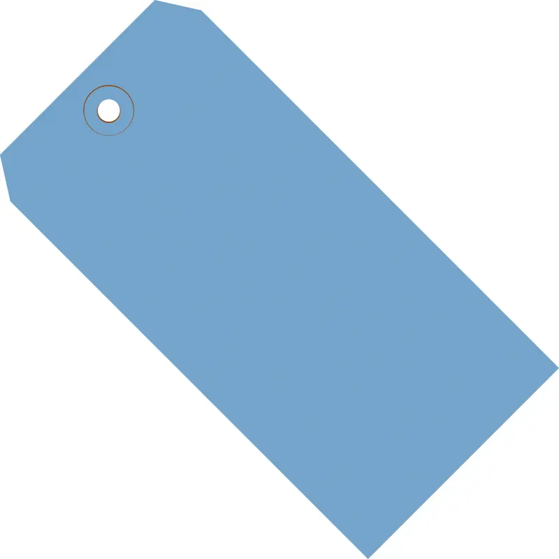 3-1/4 x 1-5/8 Royal Blue Tags (THICK BOARD - 13 POINT) 1000/Case