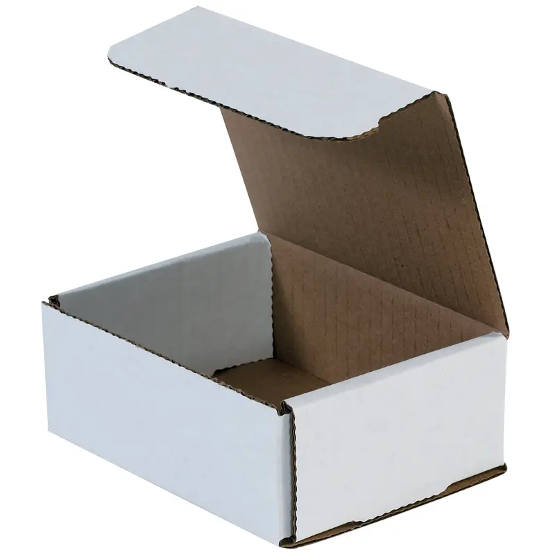 4 x 3 x 1 White Corrugated Mailers  50/Bundle