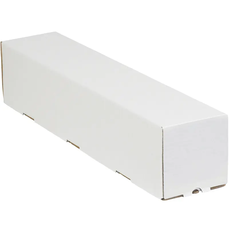 5 x 5 x 30 Square White Corrugated Mailing Tube 25/Bundle