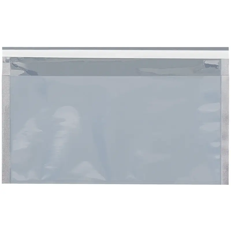 6 1/4 x 10 1/4 Translucent Silver Metallic Mailers 250/Case