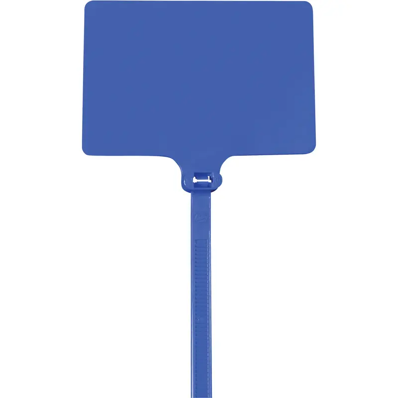 6" (120 lb Tensile) Blue Identification Cable Ties 100/Case