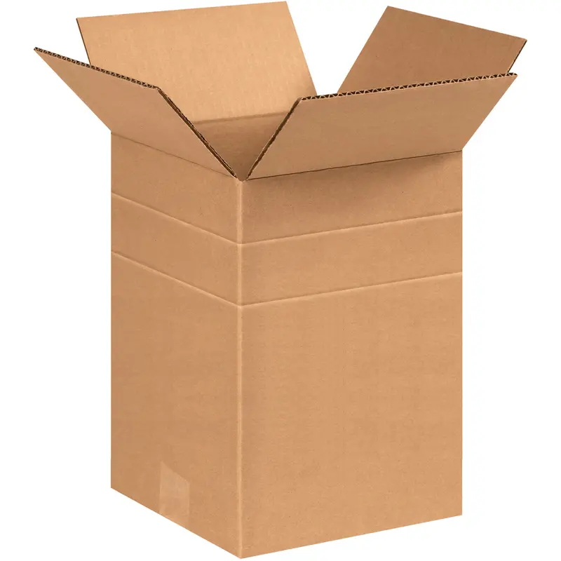 8 1/2 x 8 1/2 x 12 Multi Depth Corrugated Boxes  25/Bundle