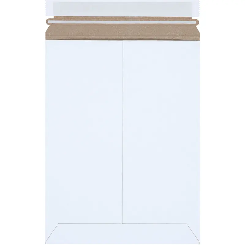 9 x 11 1/2 Self-Seal White Rigid Mailer - 25/Case