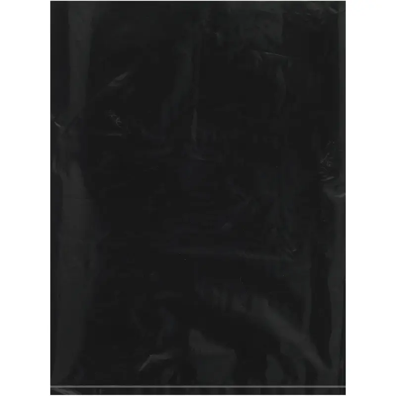 9 x 12 - 2 Mil Black Flat Poly Bags 1000/Case